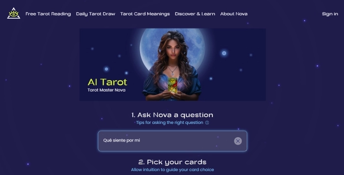 Lectura de tarot - AI Tarot Nova