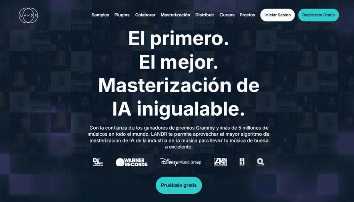 mastering ia con landr