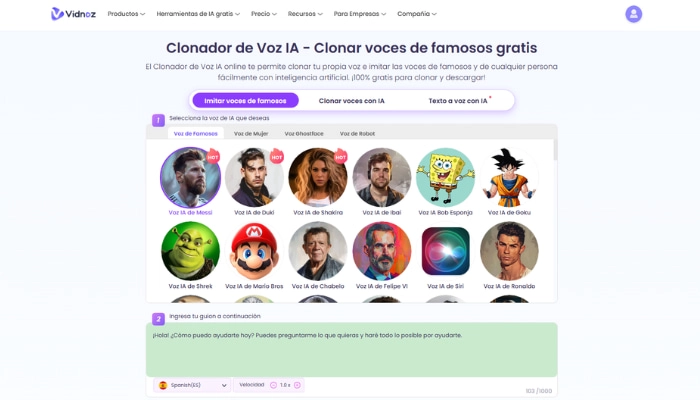 modulador de voz de elmo vidnoz ai
