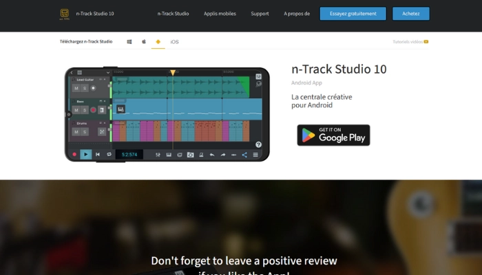 n track studio daw crear musica movil