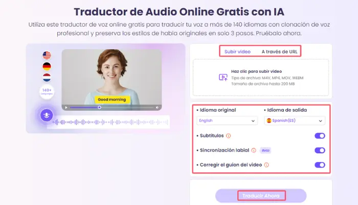 pasos para traducir audio online gratis