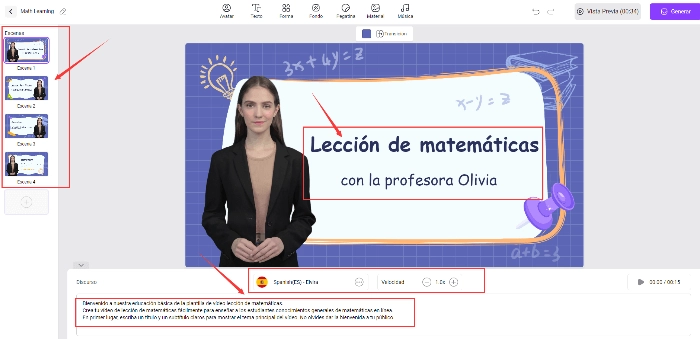 personaliza el contenido del vídeo en vidnoz ai