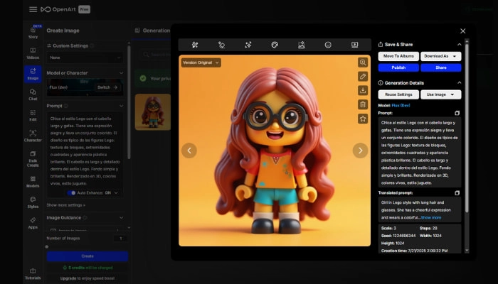 personalizar lego online con openart