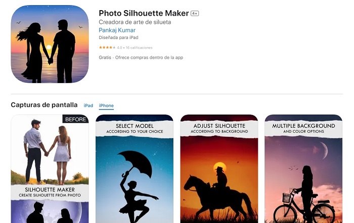 Hacer Silueta de una Foto con Photo Silhouette Maker