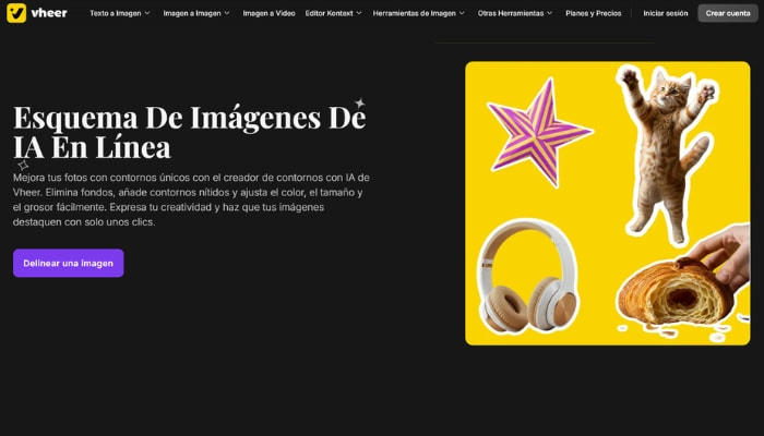 poner contorno a una imagen en corel con Vheer