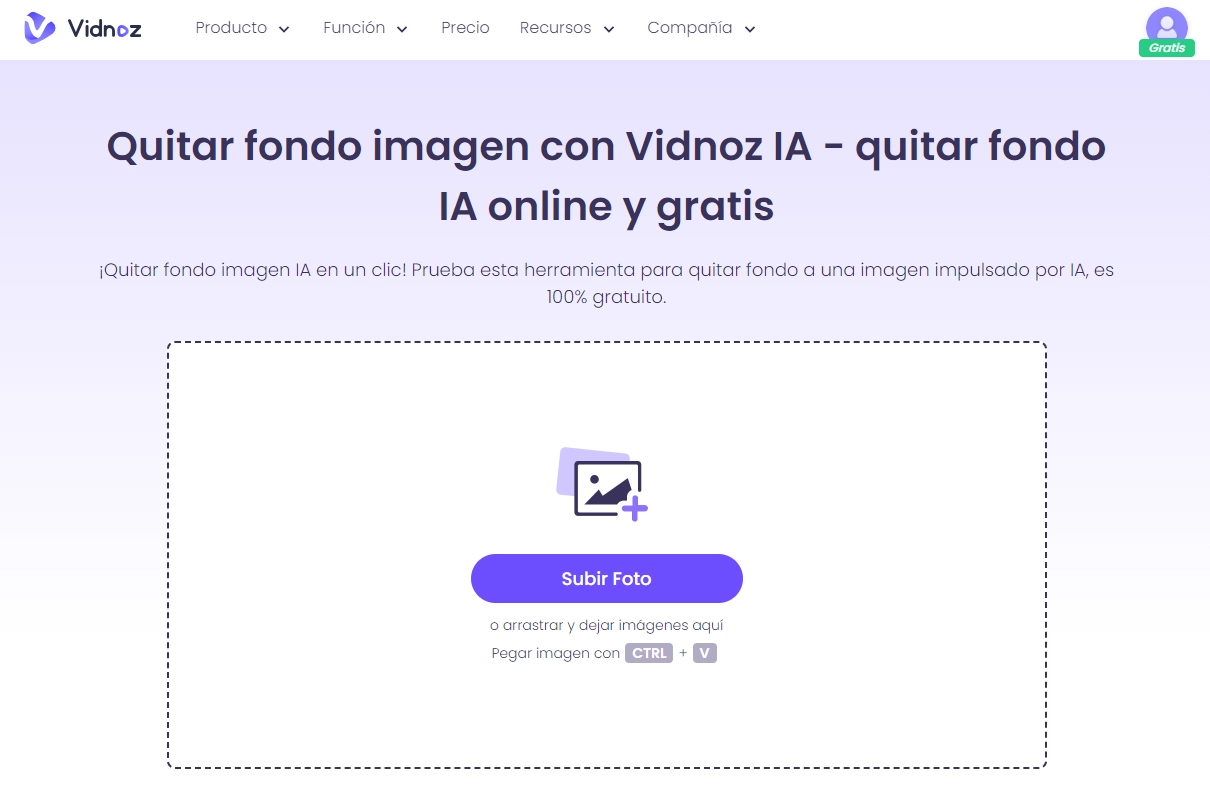 Eliminador de fondo imagen de Vidnoz