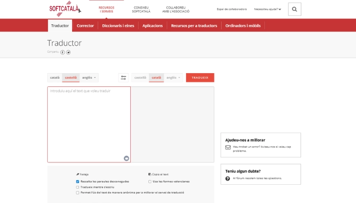 softcatala traducir catalan a espamol online