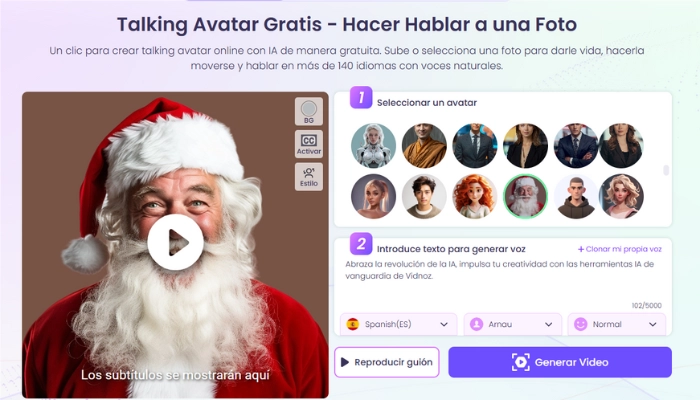 Talking Avatar Grtais de Vidnoz AI