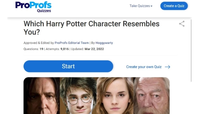 Test de personalidad para saber qué personaje de Harry Potter eres