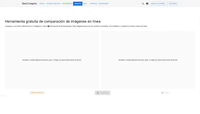 textcompare omparador de fotos online​