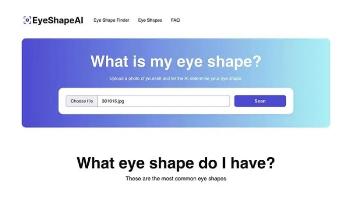 tipo de ojos tengo eyeshapeai