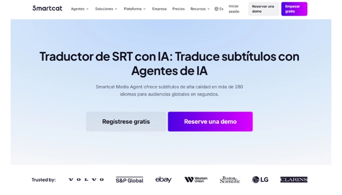 traducir subtitulos srt online con Smartcat