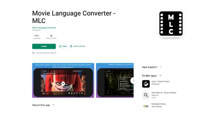 traductor de peliculas movie language converter