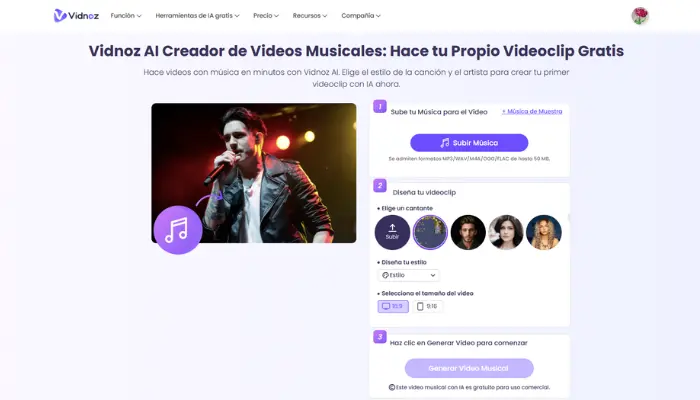 video musical vidnoz