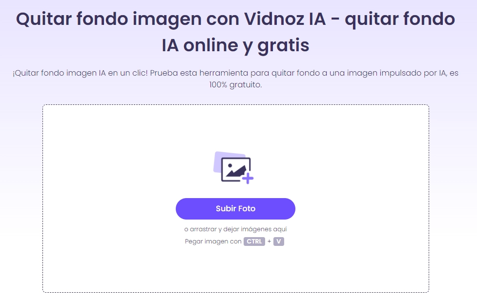 vidnoz eliminador de fondo