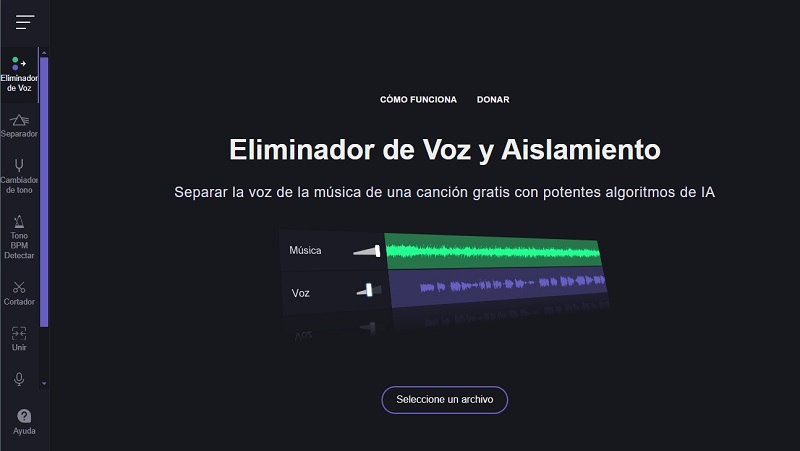 Vocal Remover para Separar la Voz de una Canción