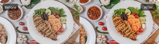 mejorar color de imagen online gratis para comidas