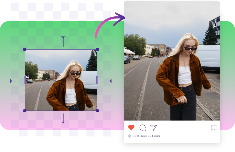 Expansor de imágenes con IA para redes sociales