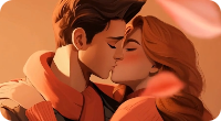 Video de Beso IA estilo Anime