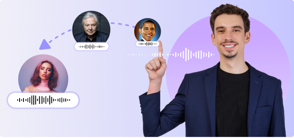 Usa el generador de voz IA para reemplazar tu voz