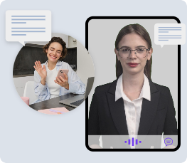 Avatar interactivo IA realista